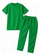 Scrub Profissional Privado Cirurgico Conjunto Algodão Brim - Gola Redonda