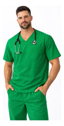 Scrub Profissional Unissex Brim Pijama Cirurgico Gola V