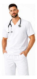 Scrub Profissional Unissex Brim Pijama Cirurgico Gola V