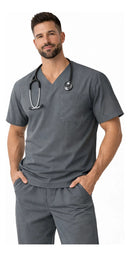 Scrub Profissional Unissex Brim Pijama Cirurgico Gola V