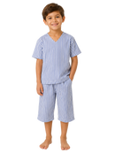 PIJAMA HOSPITALAR INFANTIL EM PERCAL AZUL LISTRAS – CONFORTO E PRATICIDADE PARA OS PEQUENOS (Cópia)