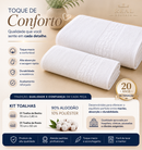 KIT TOALHA BANHO + ROSTO – MACIEZ, ABSORÇÃO E QUALIDADE PARA O DIA A DIA