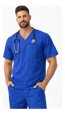 Scrub Profissional Unissex Brim Pijama Cirurgico Gola V