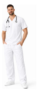 Scrub Profissional Unissex Brim Pijama Cirurgico Gola V